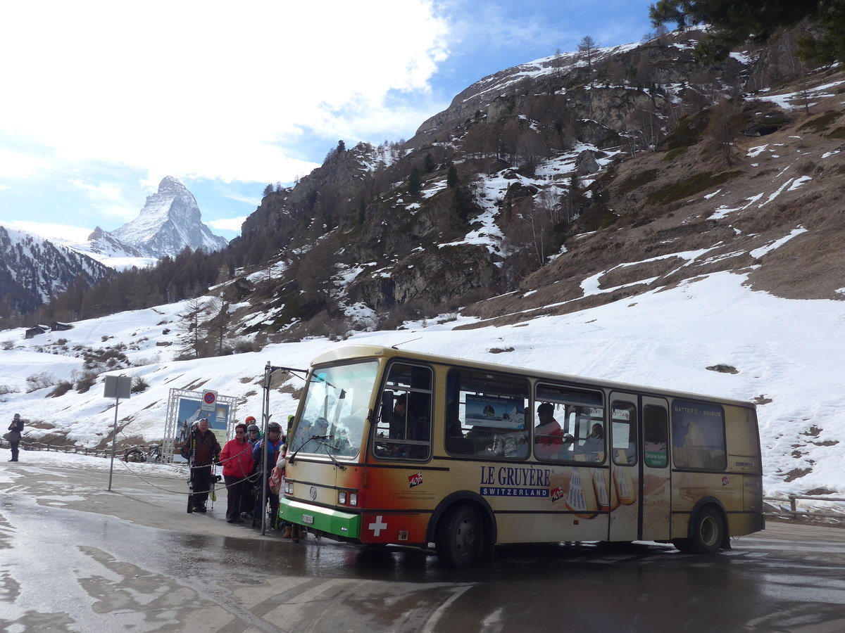 (201'876) - OBZ Zermatt - Nr. 2/VS 182'427 - Vetter (ex Nr. 4) am 3. M�rz 2019 in Zermatt, Matterhorn glacier paradise