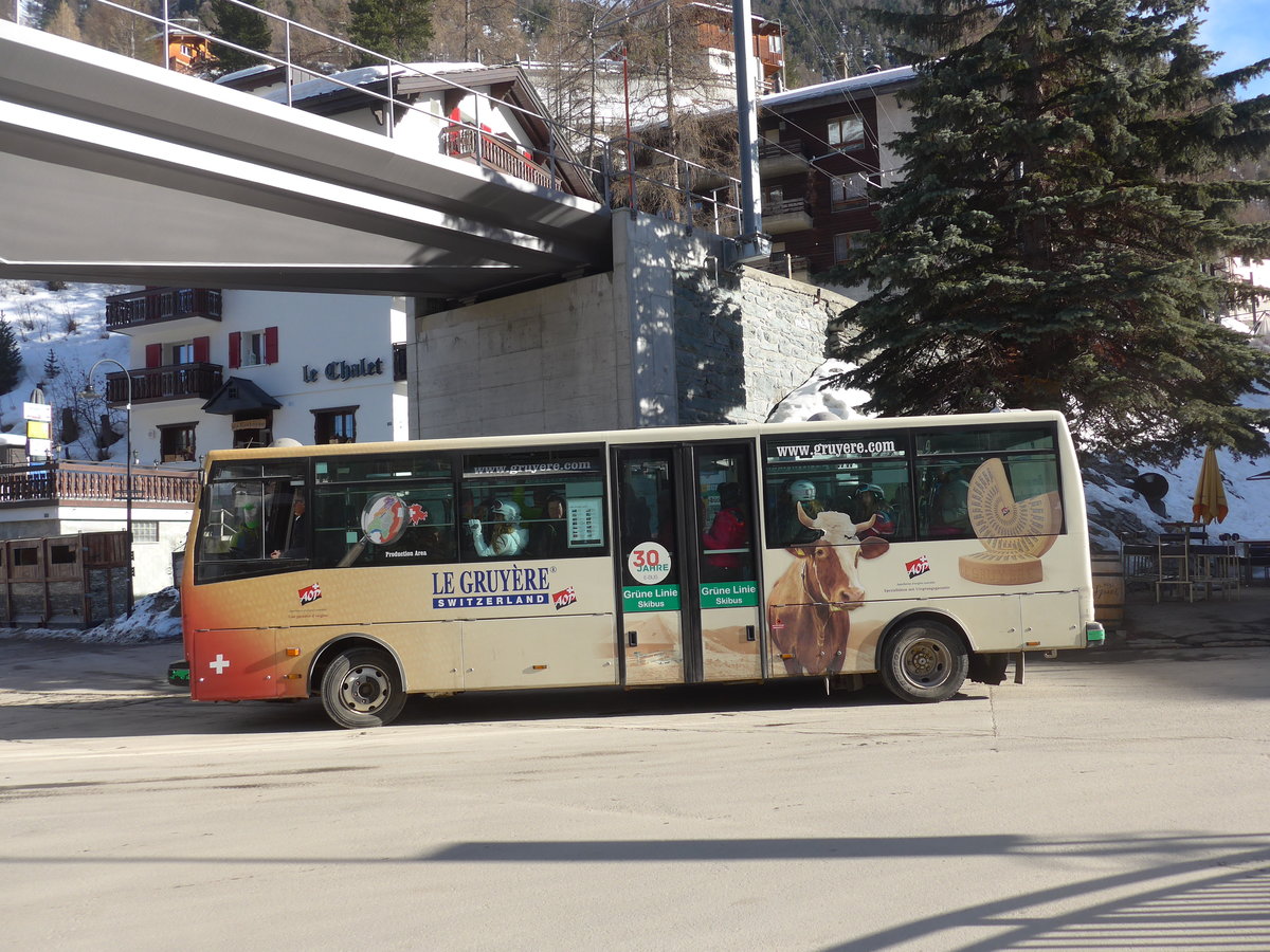 (201'895) - OBZ Zermatt - Nr. 7/VS 133'504 - Stimbo am 3. M�rz 2019 in Zermatt, Getwing Br�cke