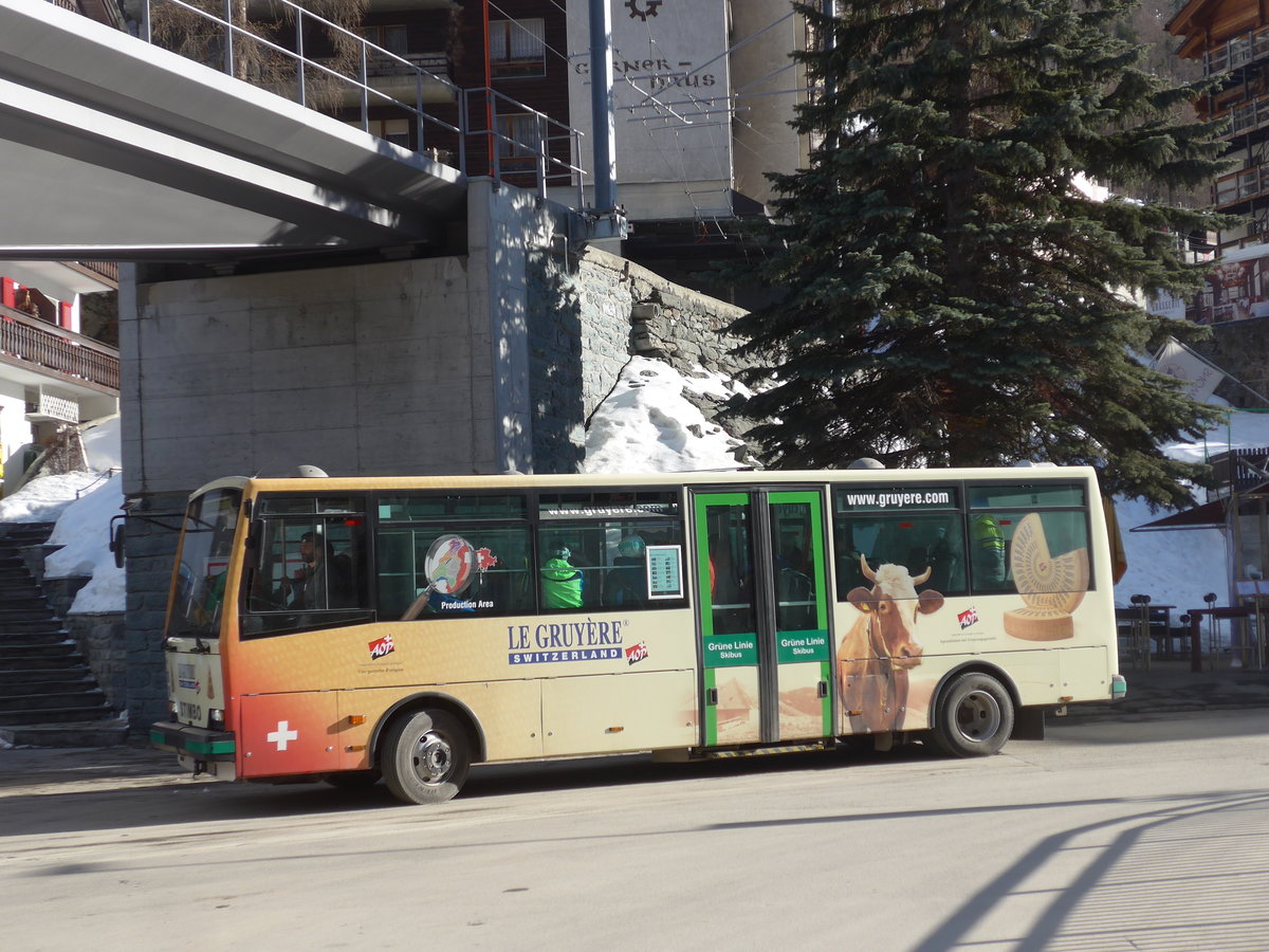 (201'897) - OBZ Zermatt - Nr. 9/VS 143'405 - Stimbo am 3. M�rz 2019 in Zermatt, Getwing Br�cke