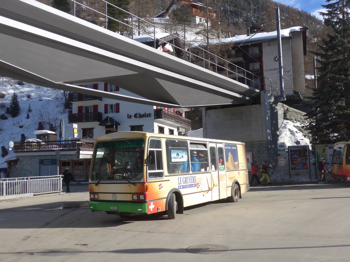 (201'901) - OBZ Zermatt - Nr. 2/VS 182'427 - Vetter (ex Nr. 4) am 3. M�rz 2019 in Zermatt, Getwing Br�cke