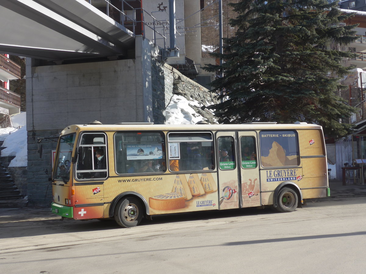 (201'906) - OBZ Zermatt - Nr. 1/VS 192'608 - Vetter (ex Nr. 5) am 3. M�rz 2019 in Zermatt, Getwing Br�cke