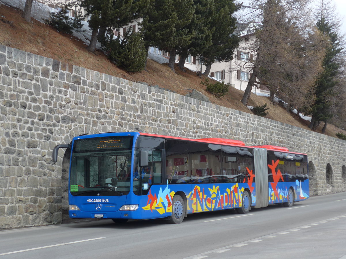 (202'079) - SBC Chur - Nr. 94/GR 156'994 - Mercedes am 10. M�rz 2019 beim Bahnhof St. Moritz