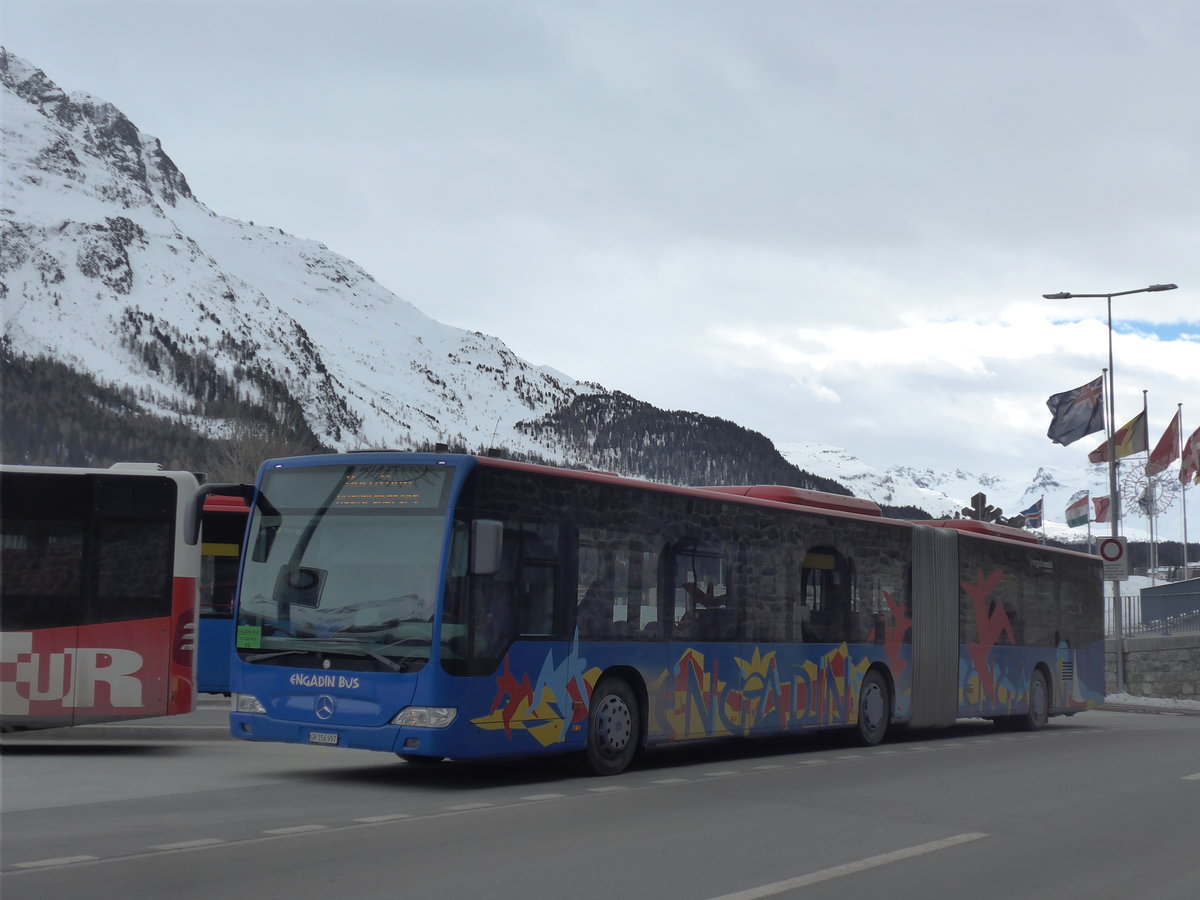 (202'127) - SBC Chur - Nr. 97/GR 156'997 - Mercedes am 10. M�rz 2019 beim Bahnhof St. Moritz 