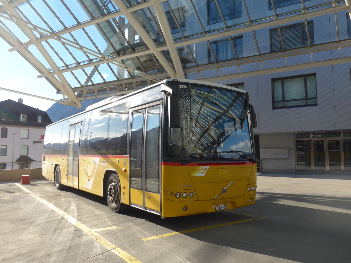 (202'129) - PostAuto Graub�nden (Ostschweiz) - GR 176'022 - Volvo (SG 267'063; ex AR 15'234; ex AR 14'857; ex Nef, Hemberg) am 10. M�rz 2019 in Chur, Postautostation