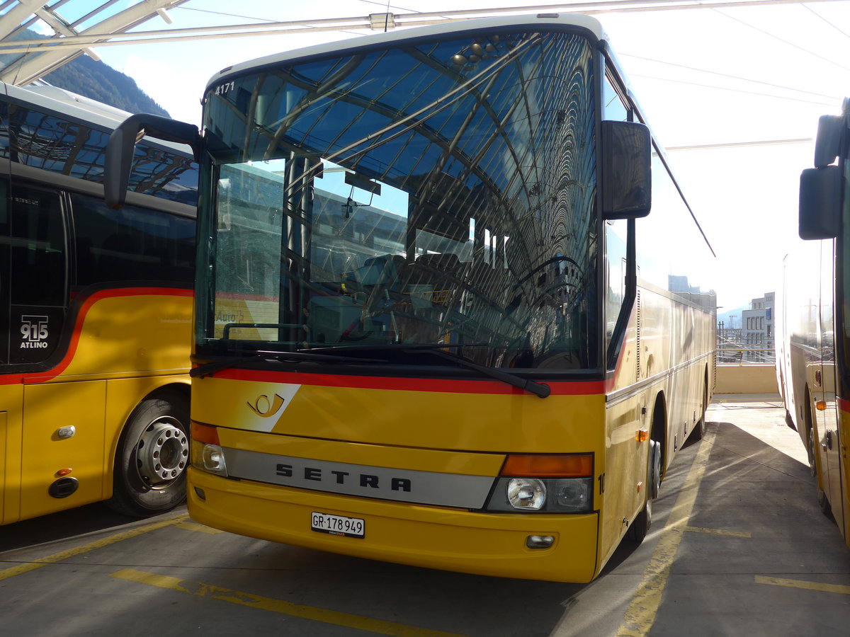 (202'134) - PostAuto Graub�nden (Thepra 10) - GR 178'949 - Setra am 10. M�rz 2019 in Chur, Postautostation