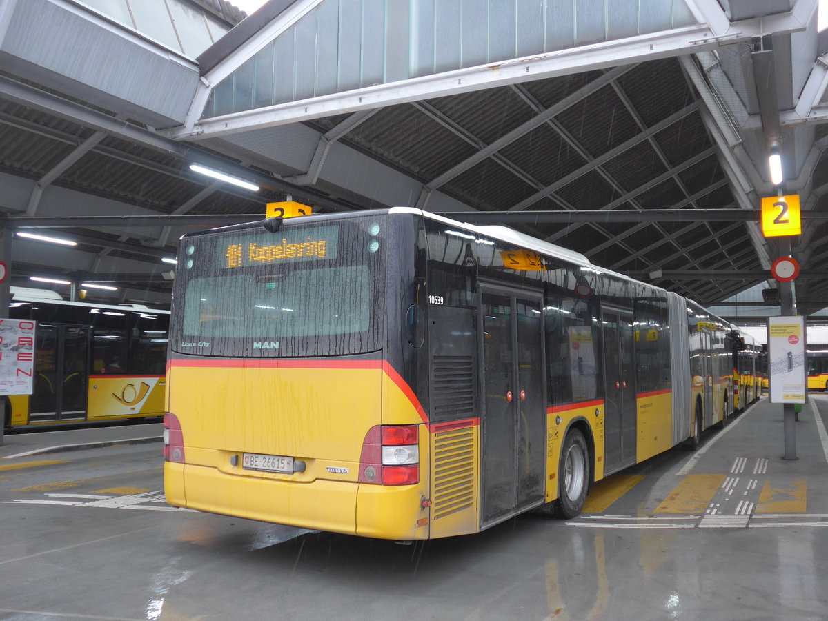 (202'144) - AVA Aarberg - Nr. 7/BE 26'615 - MAN am 11. M�rz 2019 in Bern, Postautostation