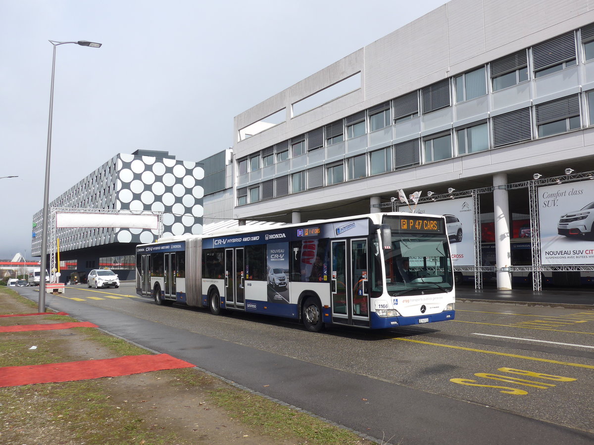 (202'154) - TPG Gen�ve - Nr. 1166/GE 960'916 - Mercedes am 11. M�rz 2019 in Gen�ve, Palexpo