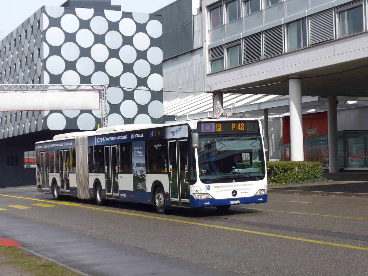 (202'156) - TPG Gen�ve - Nr. 1186/GE 960'936 - Mercedes am 11. M�rz 2019 in Gen�ve Palexpo