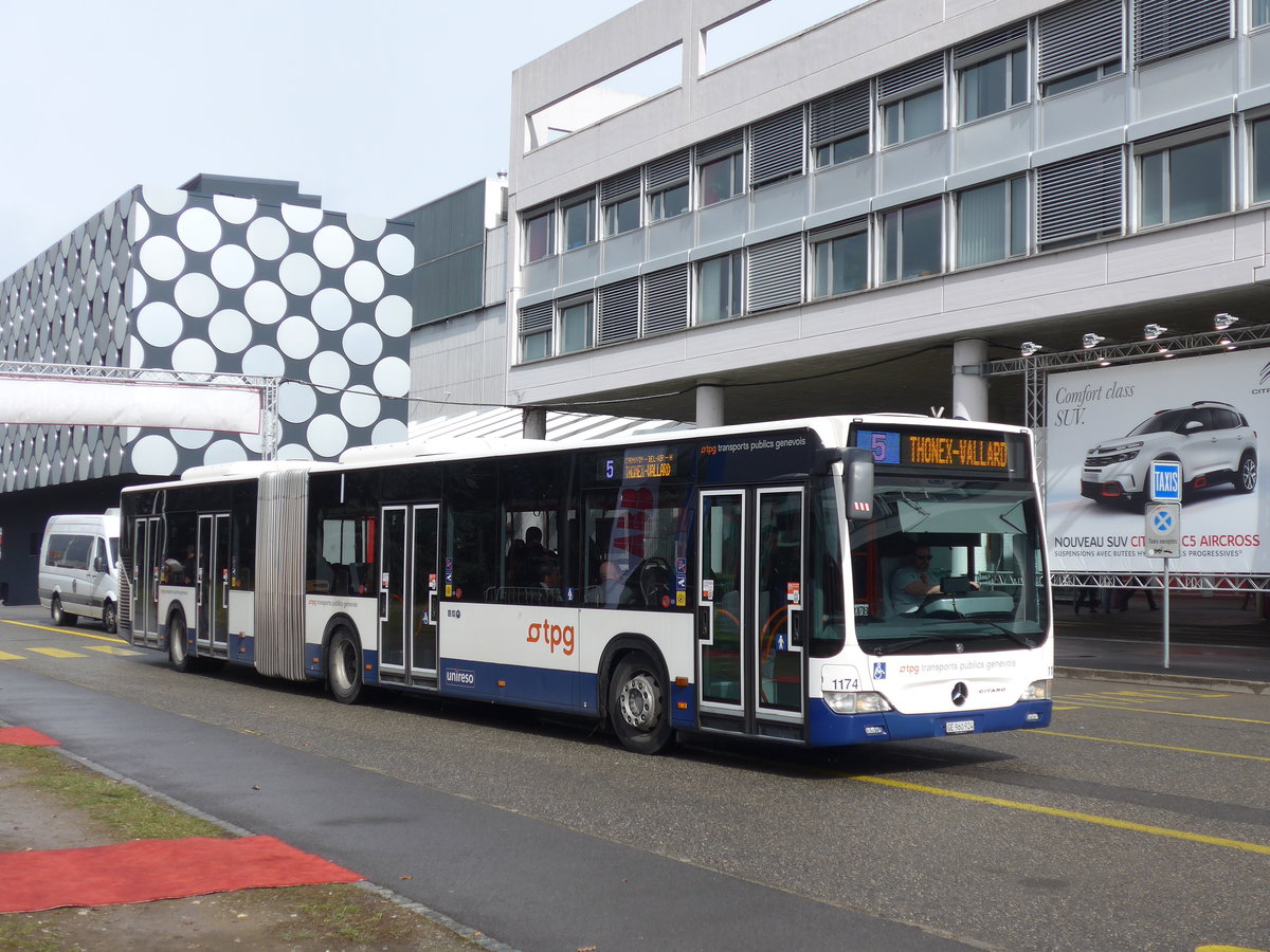 (202'160) - TPG Gen�ve - Nr. 1174/GE 960'924 - Mercedes am 11. M�rz 2019 in Gen�ve, Palexpo