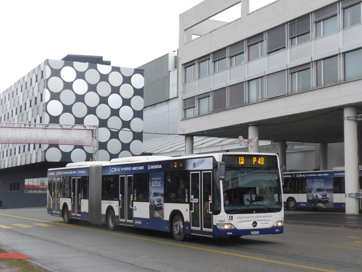 (202'167) - TPG Gen�ve - Nr. 1197/GE 961'271 - Mercedes am 11. M�rz 2019 in Gen�ve, Palexpo