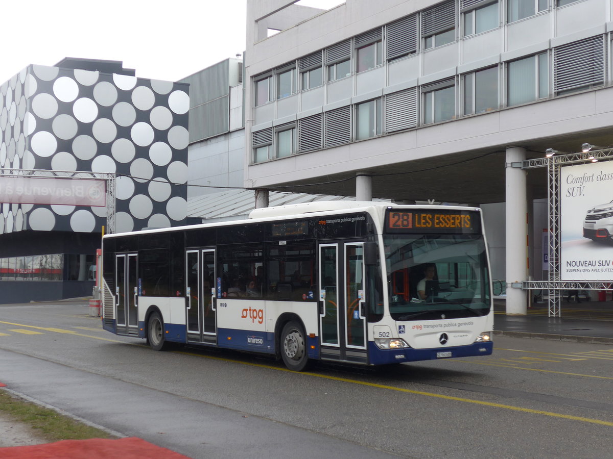 (202'168) - Globe-Limo, Gen�ve - Nr. 502/GE 960'688 - Mercedes am 11. M�rz 2019 in Gen�ve, Palexpo