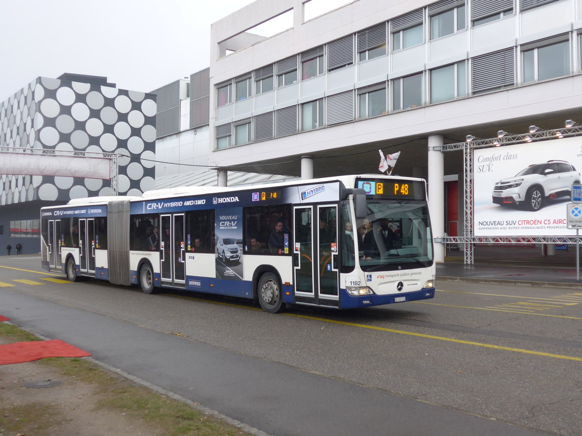 (202'172) - TPG Gen�ve - Nr. 1182/GE 960'932 - Mercedes am 11. M�rz 2019 in Gen�ve, Palexpo