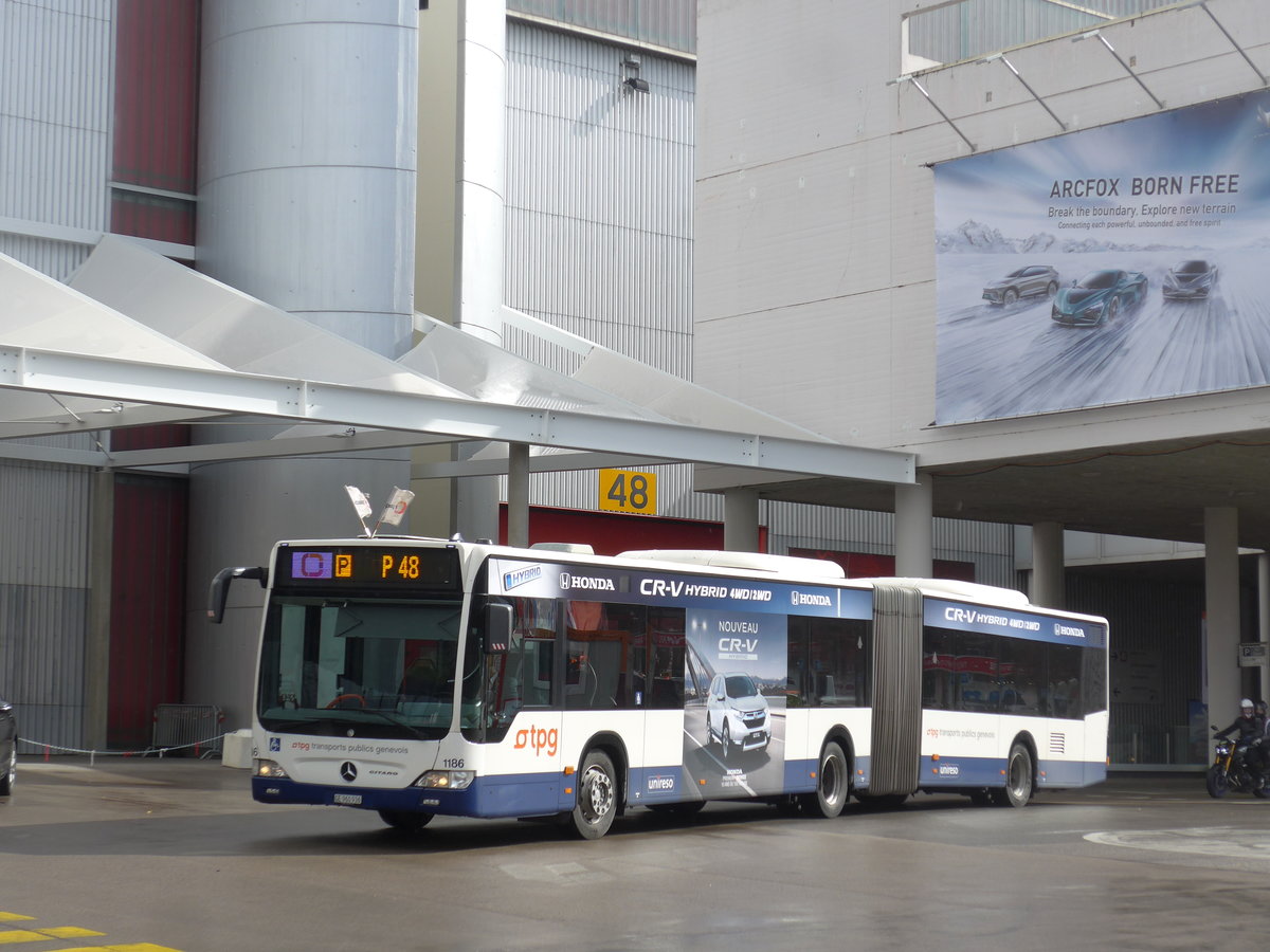 (202'177) - TPG Gen�ve - Nr. 1186/GE 960'936 - Mercedes am 11. M�rz 2019 in Gen�ve, Palexpo
