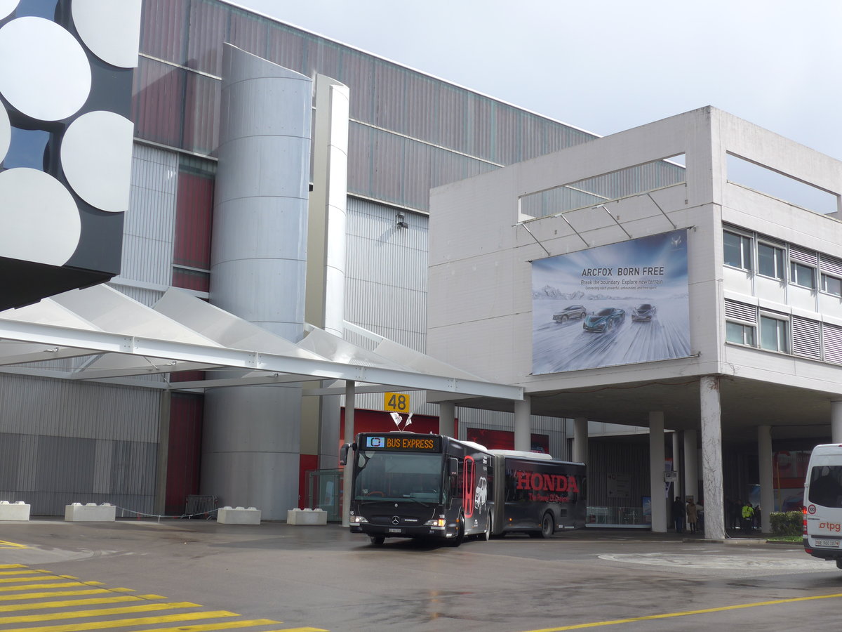 (202'180) - TPG Gen�ve - Nr. 166/GE 960'550 - Mercedes am 11. M�rz 2019 in Gen�ve, Palexpo