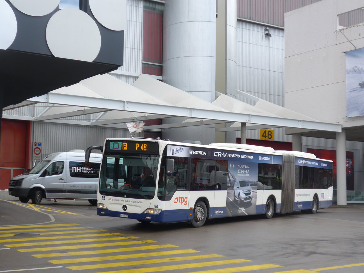 (202'183) - TPG Gen�ve - Nr. 1101/GE 960'851 - Mercedes am 11. M�rz 2019 in Gen�ve, Palexpo