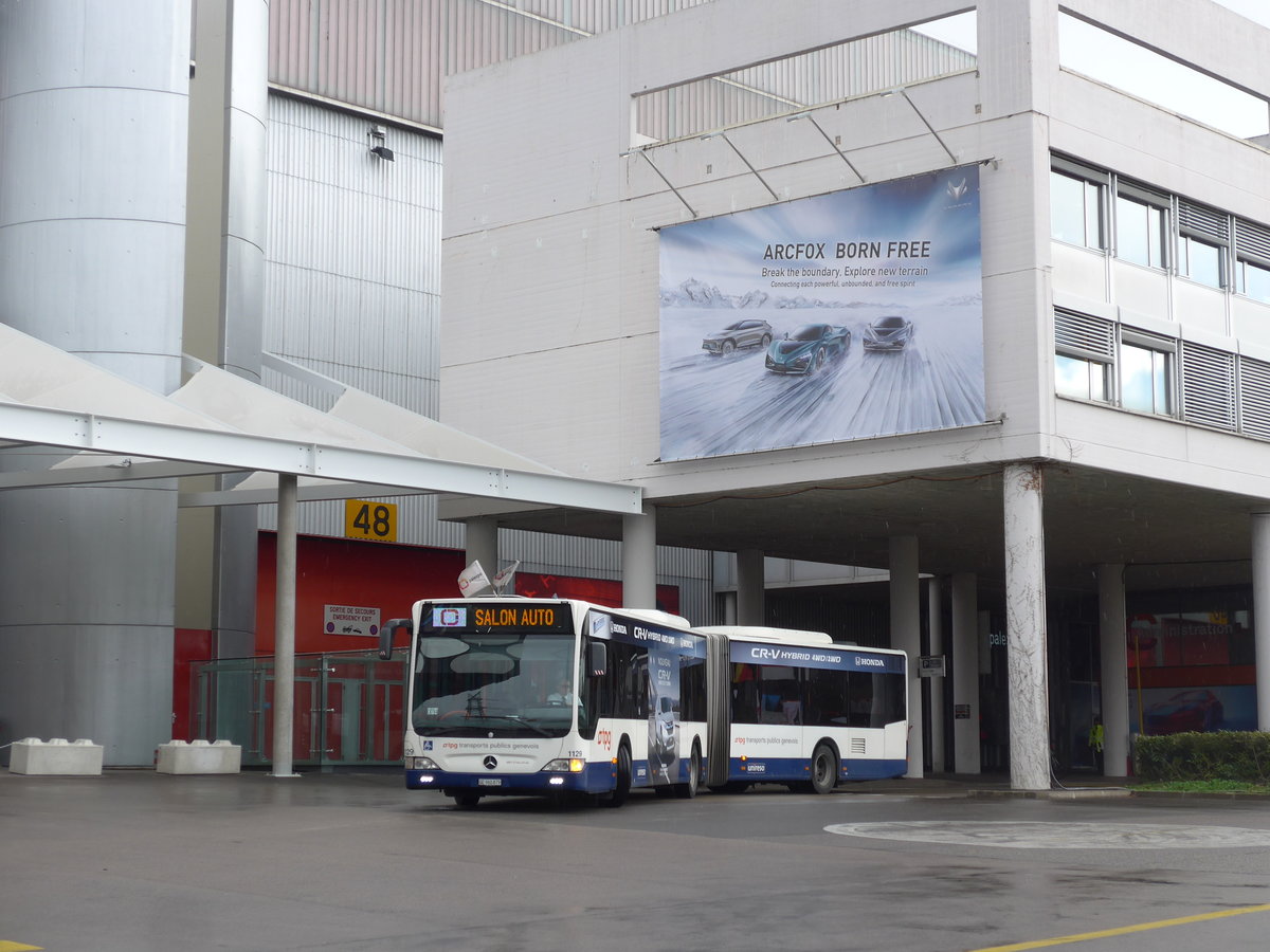 (202'189) - TPG Gen�ve - Nr. 1129/GE 960'879 - Mercedes am 11. M�rz 2019 in Gen�ve, Palexpo