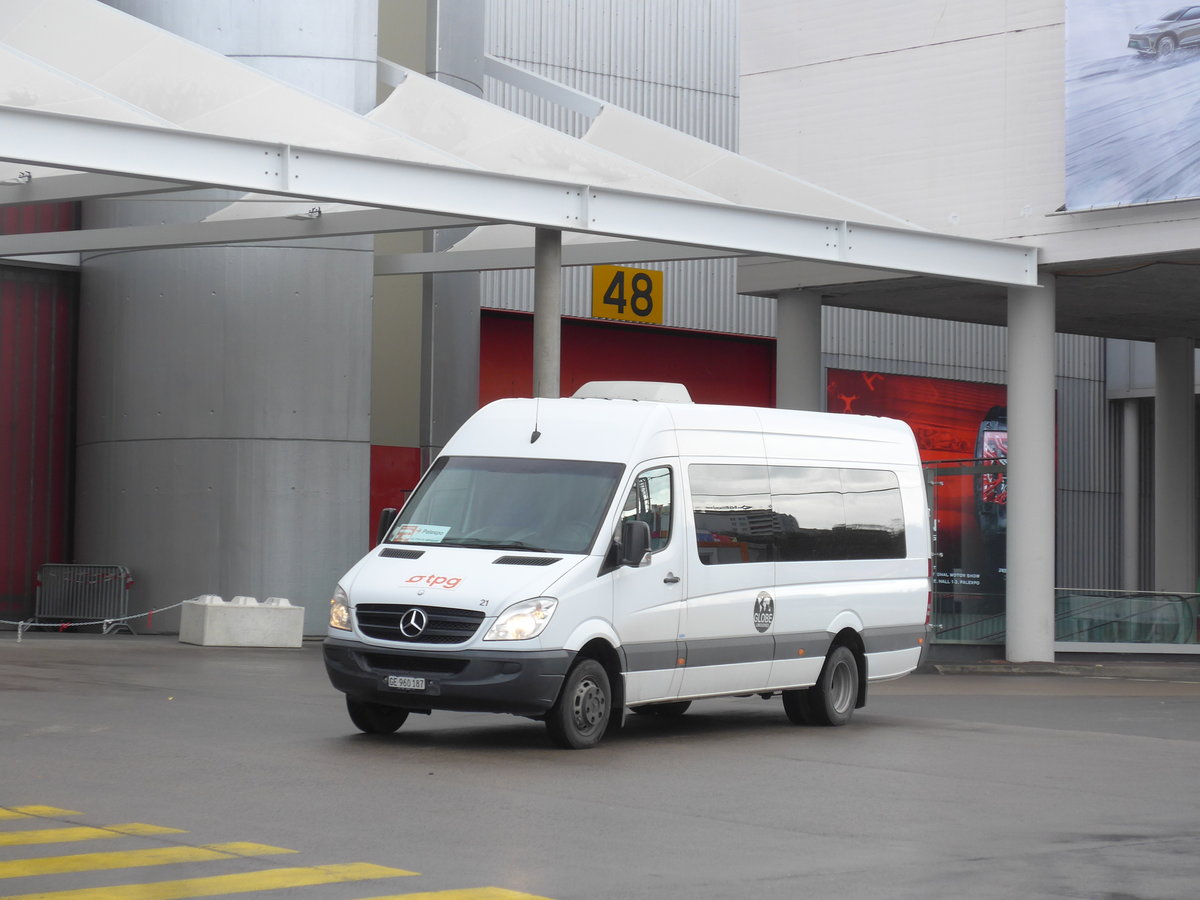 (202'191) - Globe-Limo, Gen�ve - Nr. 21/GE 960'187 - Mercedes am 11. M�rz 2019 in Gen�ve, Palexpo