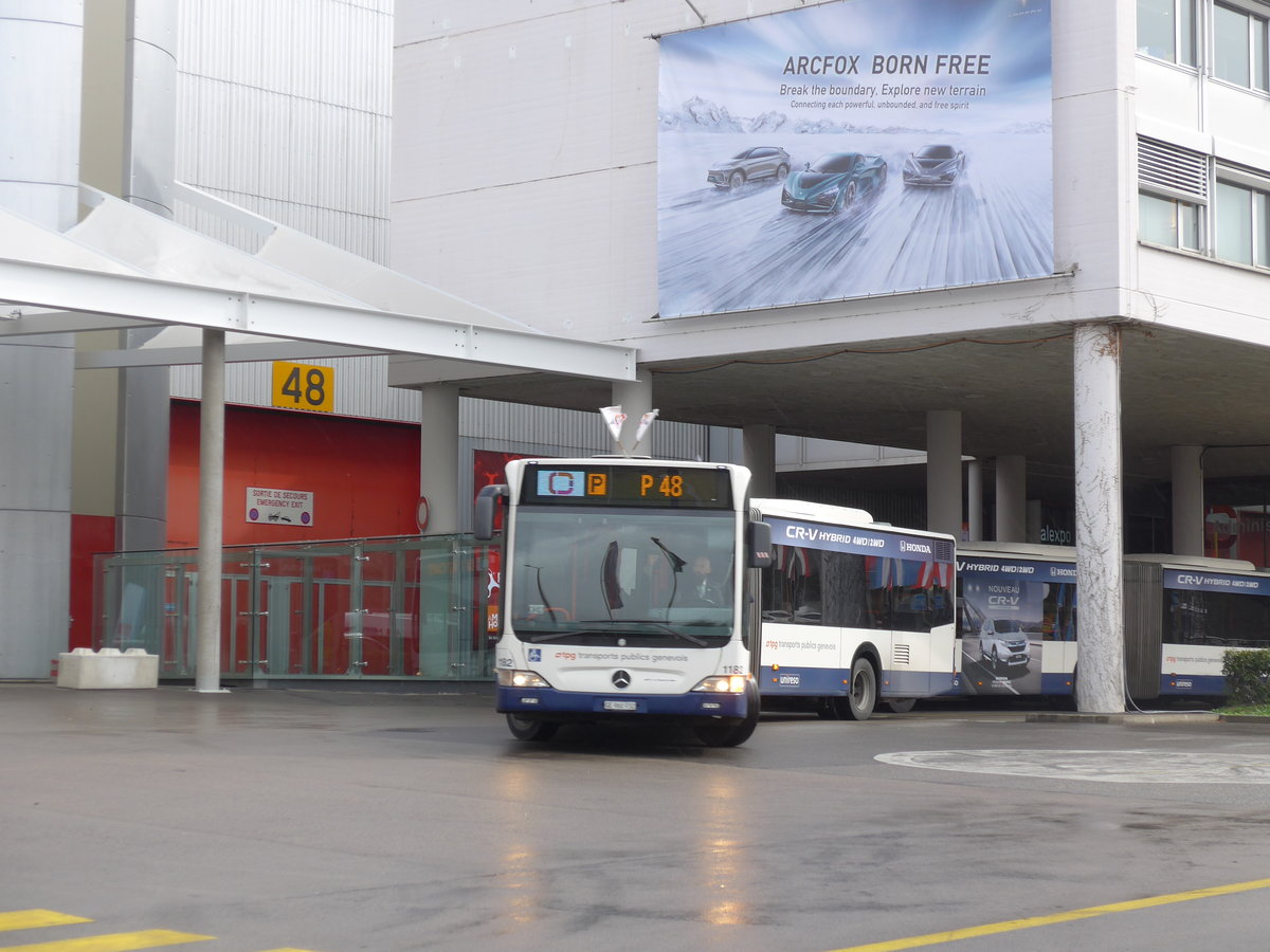 (202'194) - TPG Gen�ve - Nr. 1182/GE 960'932 - Mercedes am 11. M�rz 2019 in Gen�ve, Palexpo