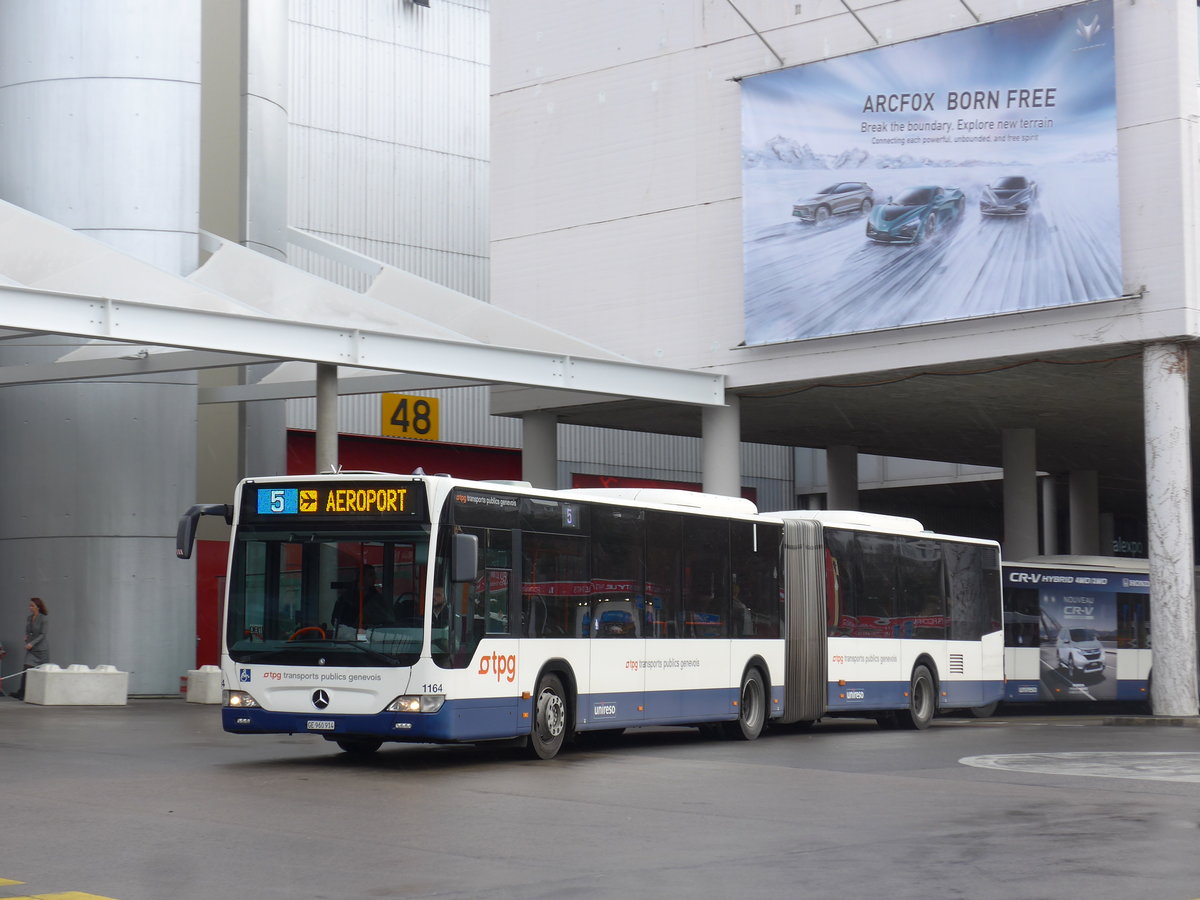 (202'197) - TPG Gen�ve - Nr. 1164/GE 960'914 - Mercedes am 11. M�rz 2019 in Gen�ve, Palexpo