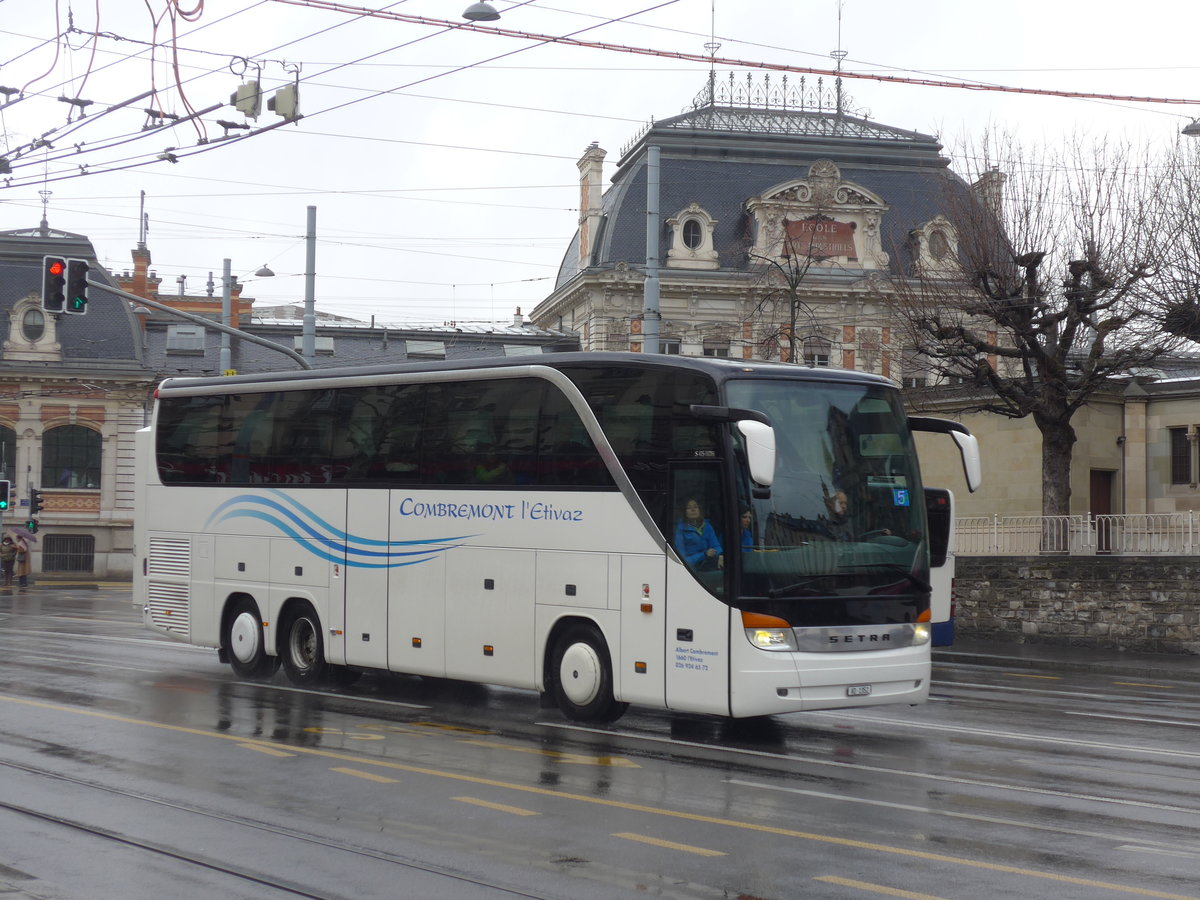 (202'226) - Combremont, L'Etivaz - VD 1352 - Setra am 11. M�rz 2019 in Gen�ve, Place des Vingt-Deux-Cantons