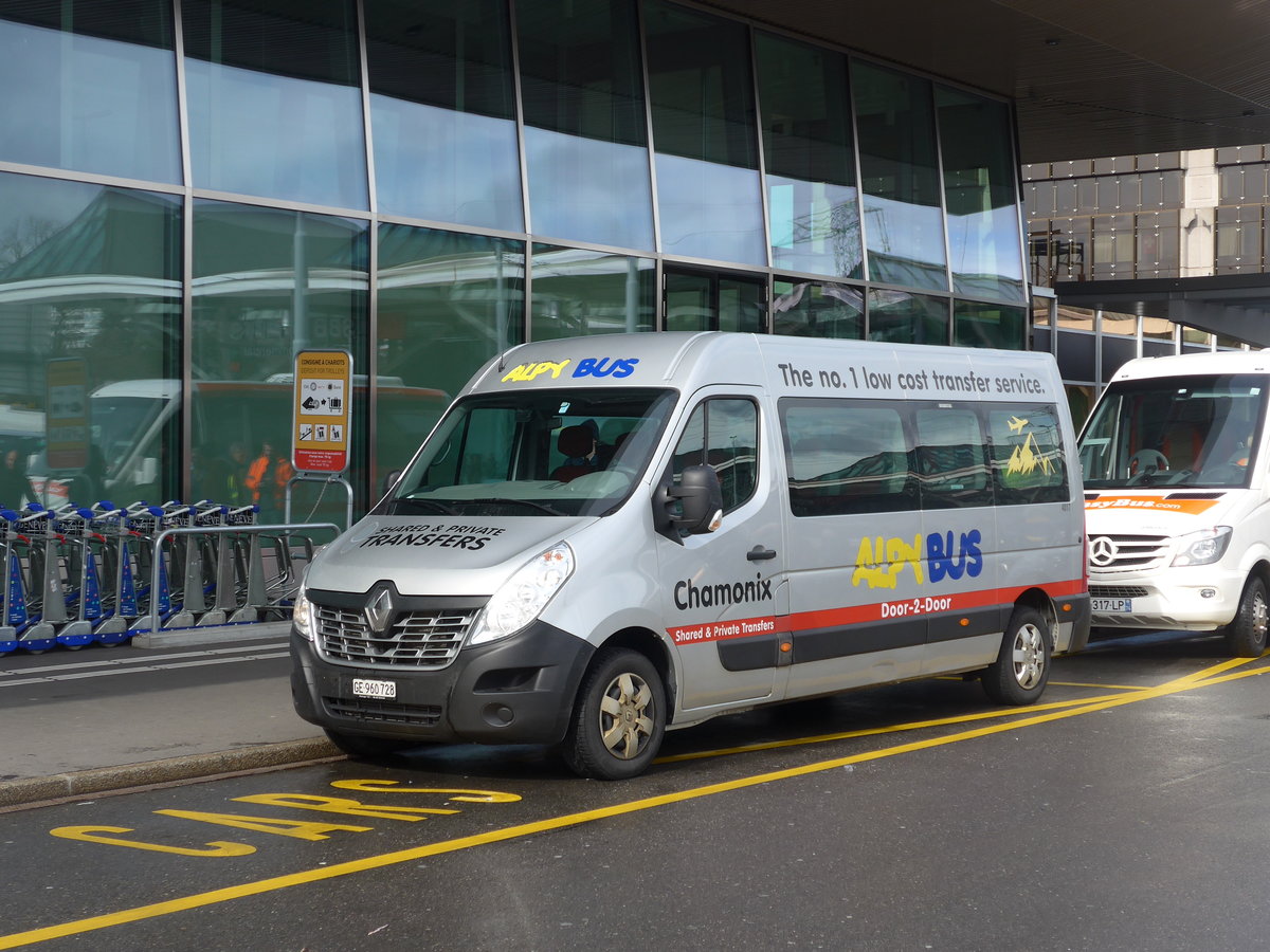 (202'286) - AlpyBus, Gen�ve - GE 960'728 - Renault am 11. M�rz 2019 in Gen�ve, A�roport