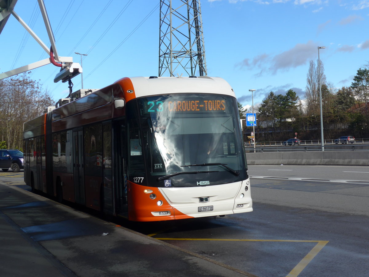 (202'304) - TPG Gen�ve - Nr. 1277/GE 961'718 - Hess/Hess TOSA am 11. M�rz 2019 in Gen�ve, A�roport