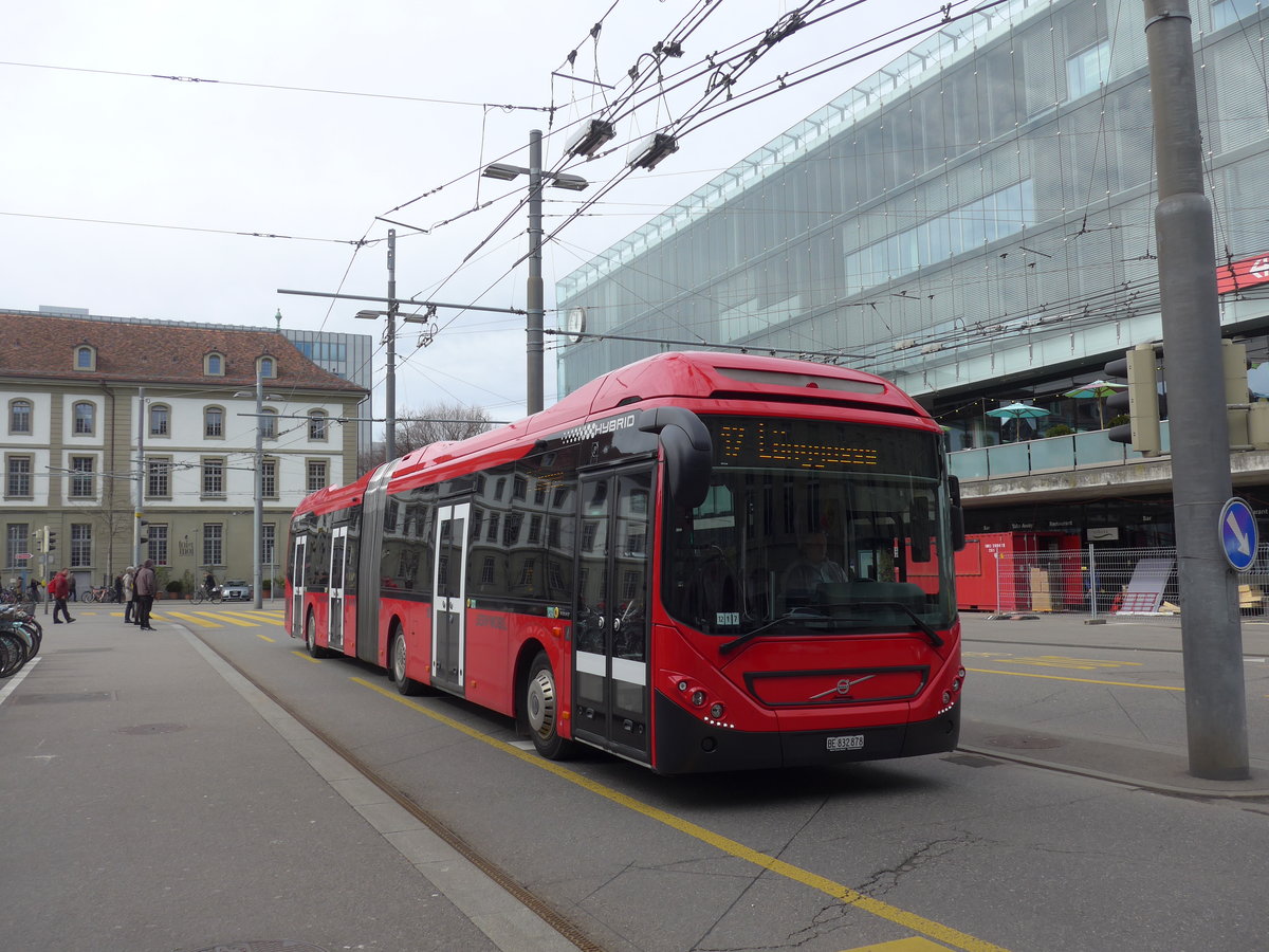 (202'350) - Bernmobil, Bern - Nr. 878/BE 832'878 - Volvo am 12. M�rz 2019 beim Bahnhof Bern