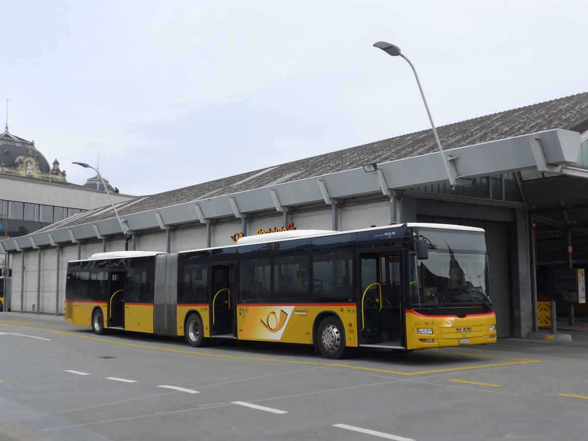 (202'367) - PostAuto Bern - Nr. 667/BE 615'372 - MAN am 12. M�rz 2019 in Bern, Postautostation