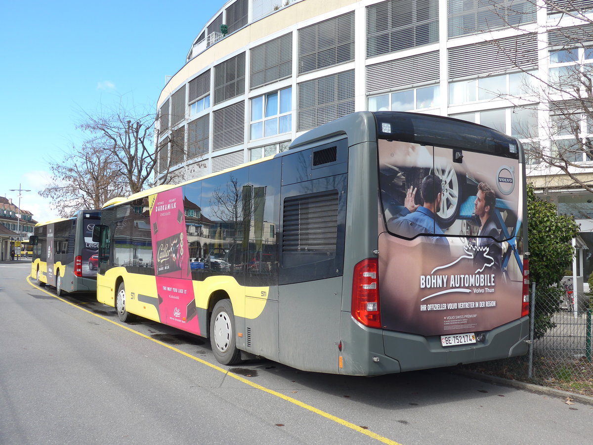 (202'375) - STI Thun - Nr. 174/BE 752'174 - Mercedes am 13. M�rz 2019 bei der Schiffl�ndte Thun