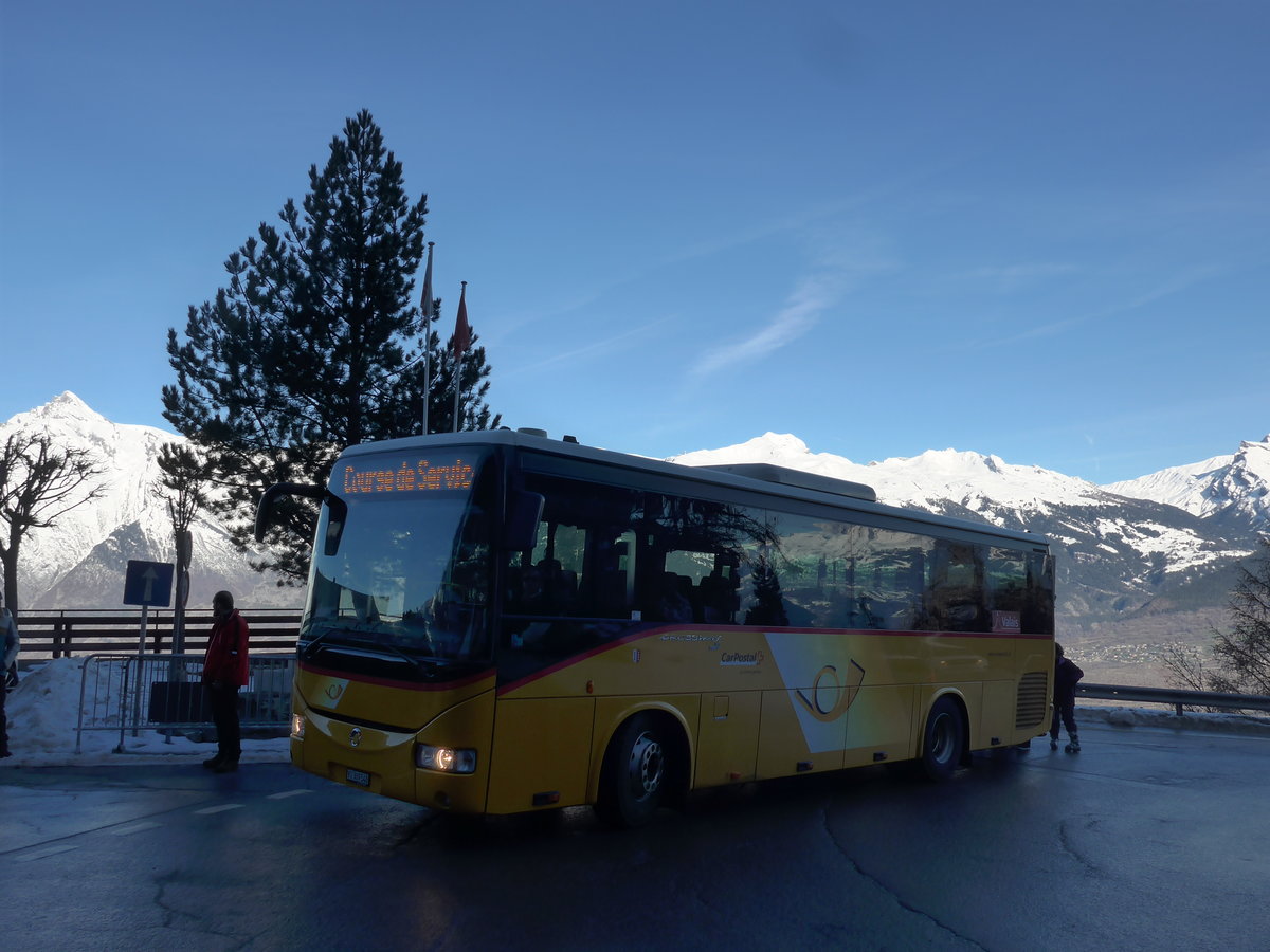 (202'382) - PostAuto Wallis - Nr. 14/VS 309'540 - Irisbus (ex Theytaz, Sion) am 16. M�rz 2019 in Veysonnaz, Station