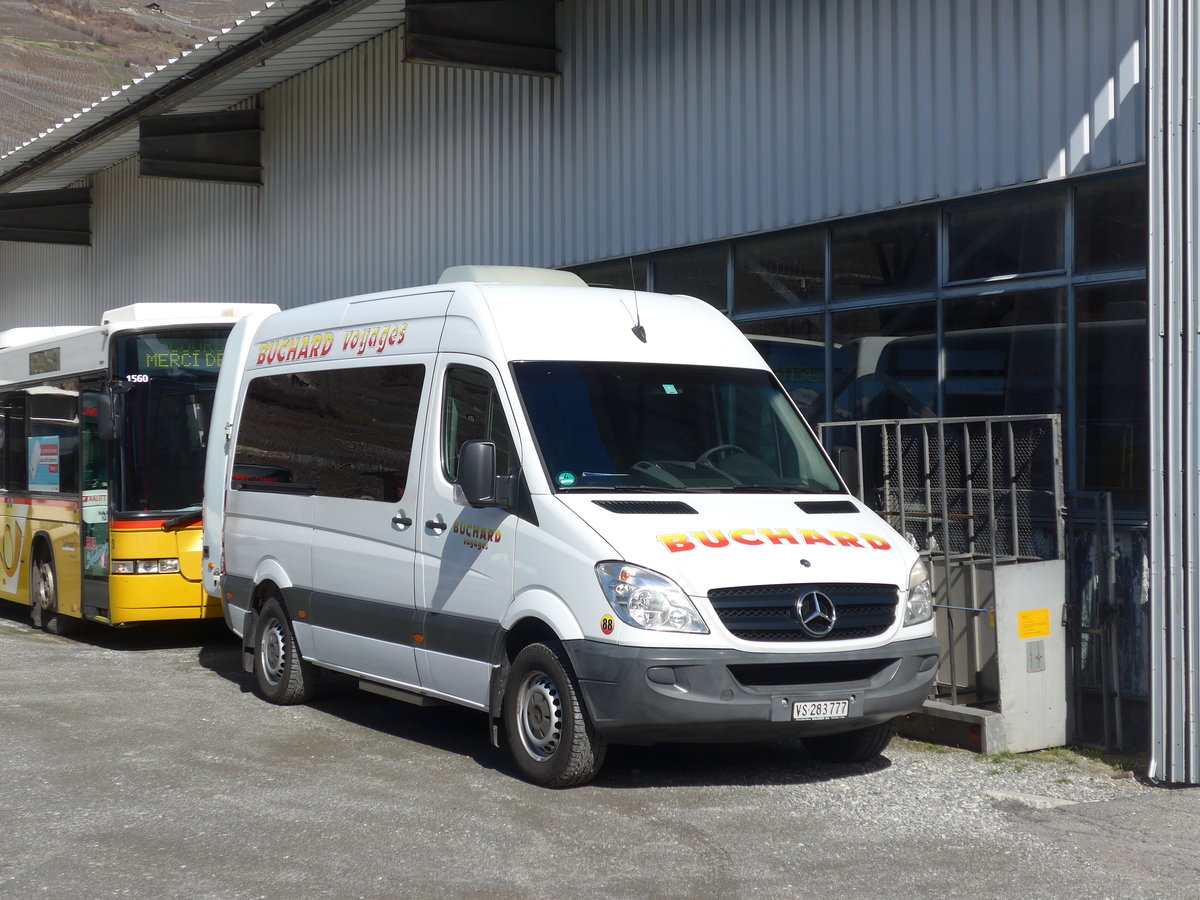 (202'387) - Buchard, Leytron - Nr. 88/VS 283'777 - Mercedes am 16. M�rz 2019 in Leytron, Garage