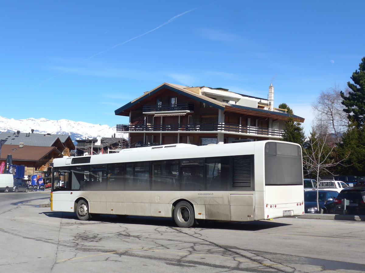 (202'419) - Lathion, Sion - Nr. 8/VS 444'334 - Solaris (ex ATE Bus, Effretikon Nr. 49) am 16. M�rz 2019 in Haute-Nendaz, T�l�cabine