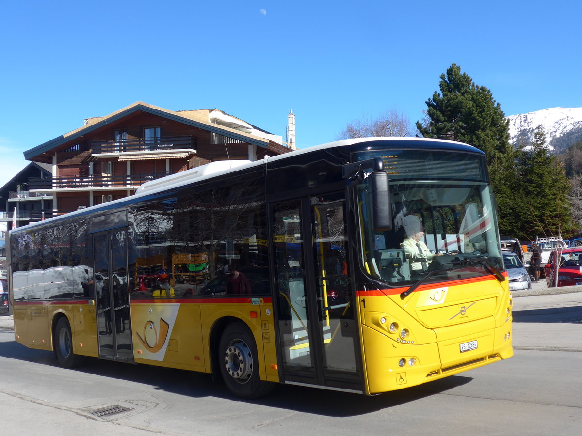 (202'426) - Lathion, Sion - Nr. 1/VS 12'894 - Volvo am 16. M�rz 2019 in Haute-Nendaz, T�l�cabine