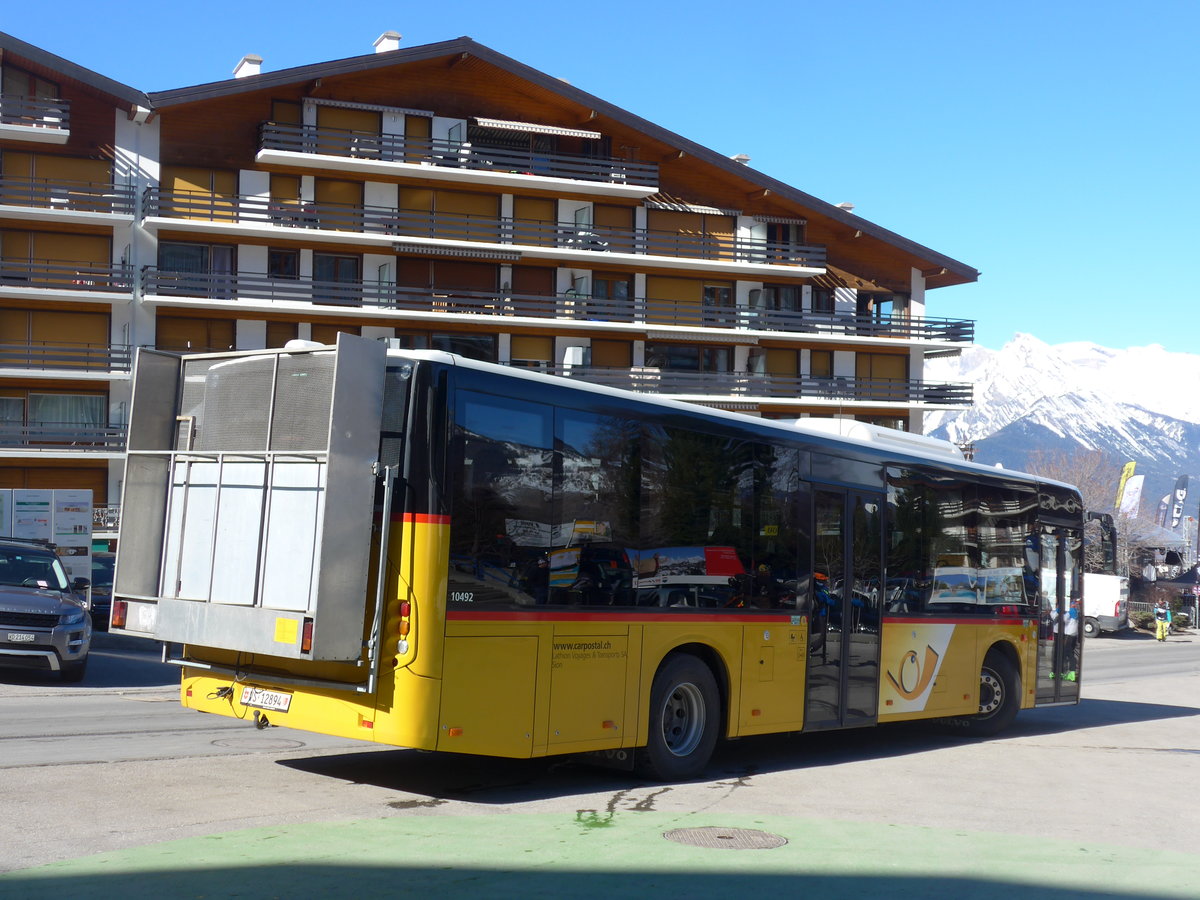 (202'428) - Lathion, Sion - Nr. 1/VS 12'894 - Volvo am 16. M�rz 2019 in Haute-Nendaz, T�l�cabine