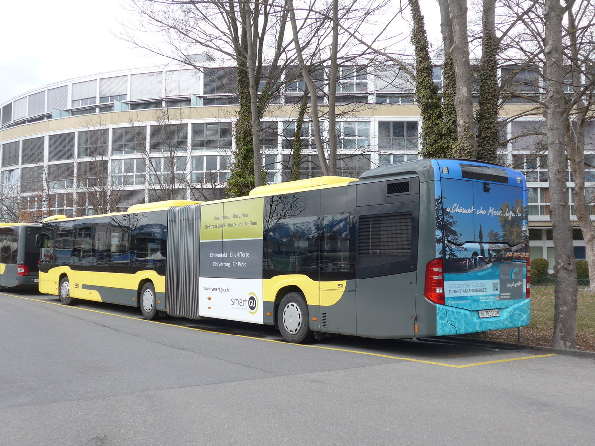 (202'479) - STI Thun - Nr. 170/BE 752'170 - Mercedes am 18. M�rz 2019 bei der Schiffl�ndte Thun
