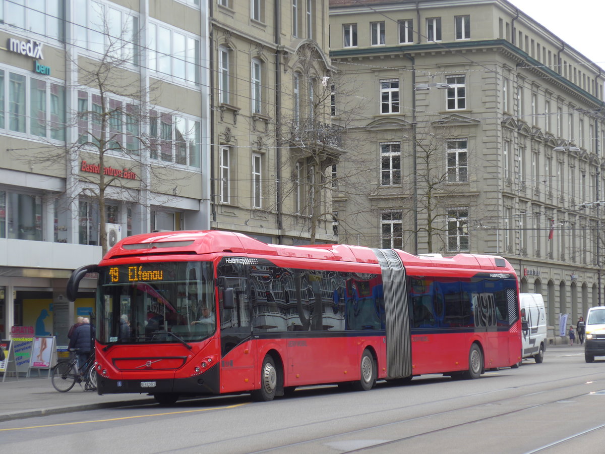(202'485) - Bernmobil, Bern - Nr. 872/BE 832'872 - Volvo am 18. M�rz 2019 beim Bahnhof Bern