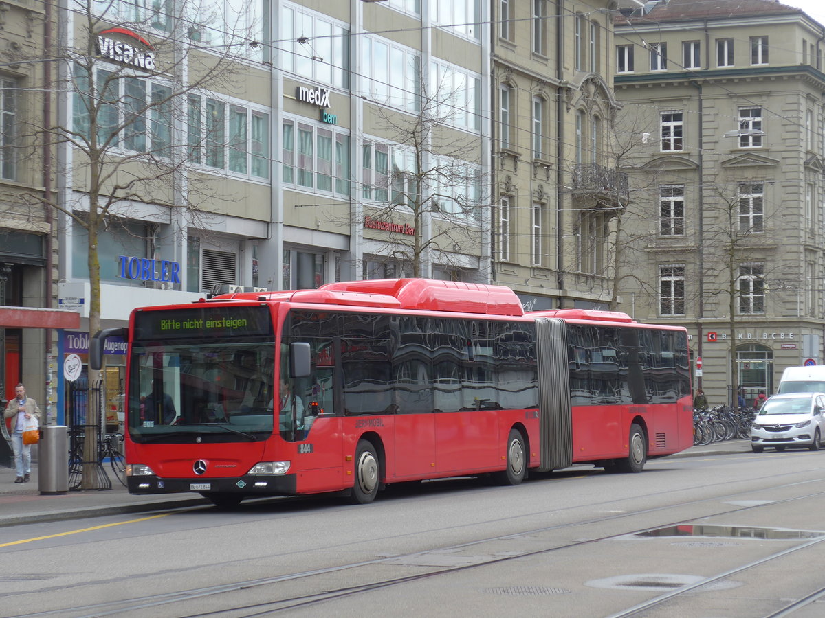 (202'488) - Bernmobil, Bern - Nr. 844/BE 671'844 - Mercedes am 18. M�rz 2019 beim Bahnhof Bern