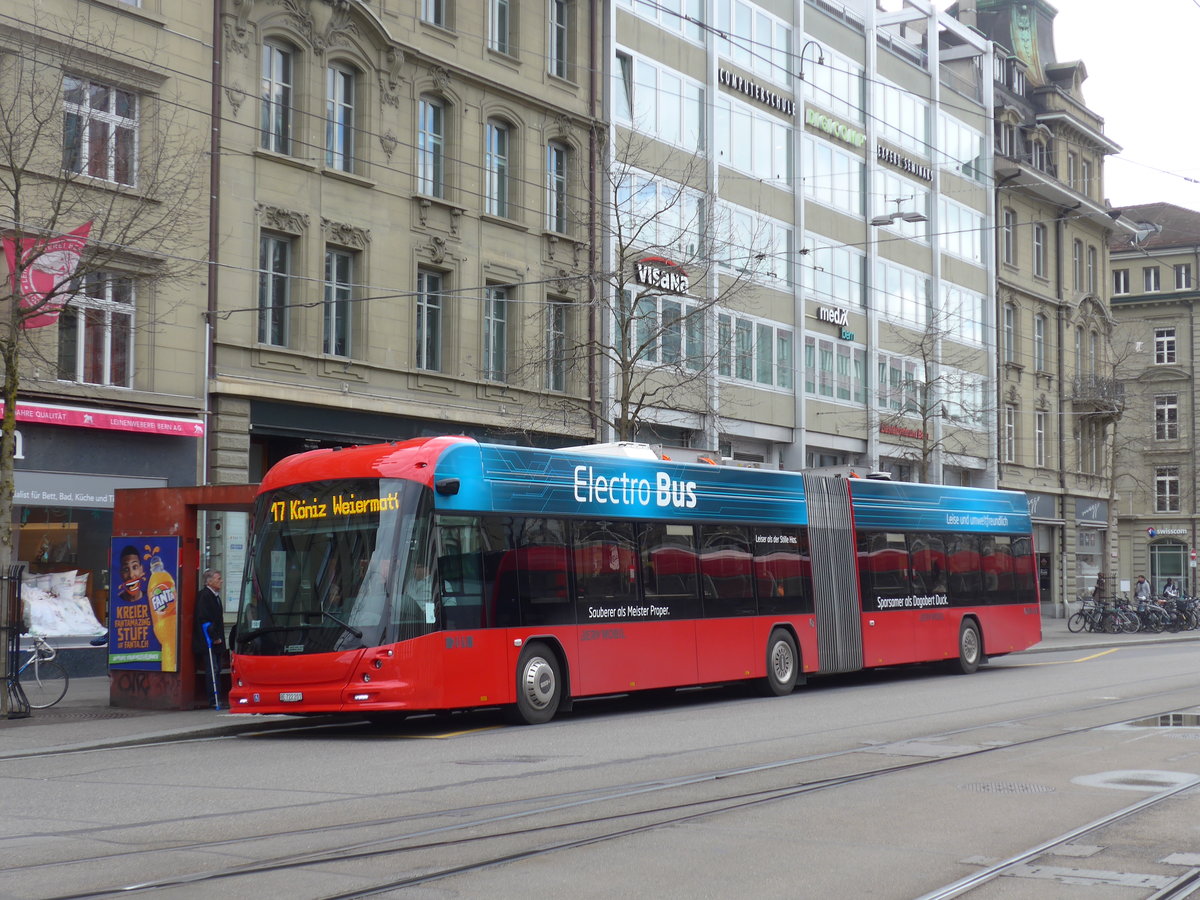 (202'492) - Bernmobil, Bern - Nr. 201/BE 722'201 - Hess/Hess am 18. M�rz 2019 beim Bahnhof Bern