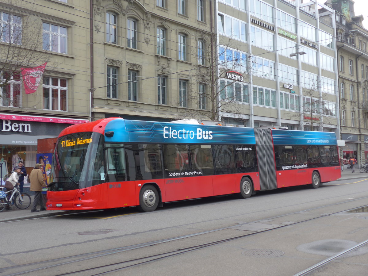 (202'493) - Bernmobil, Bern - Nr. 201/BE 722'201 - Hess/Hess am 18. M�rz 2019 beim Bahnhof Bern