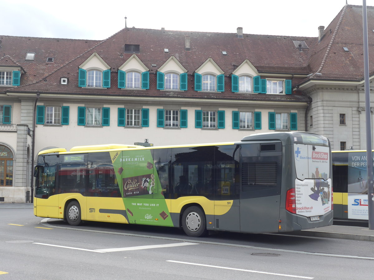 (202'515) - STI Thun - Nr. 180/BE 752'180 - Mercedes am 18. M�rz 2019 beim Bahnhof Thun