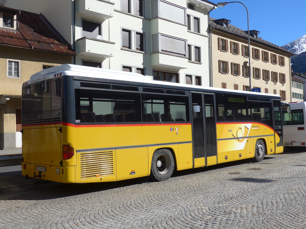 (202'534) - Marchetti, Airolo - TI 239'834 - Mercedes (ex AVG Meiringen Nr. 70) am 19. M�rz 2019 beim Bahnhof Airolo