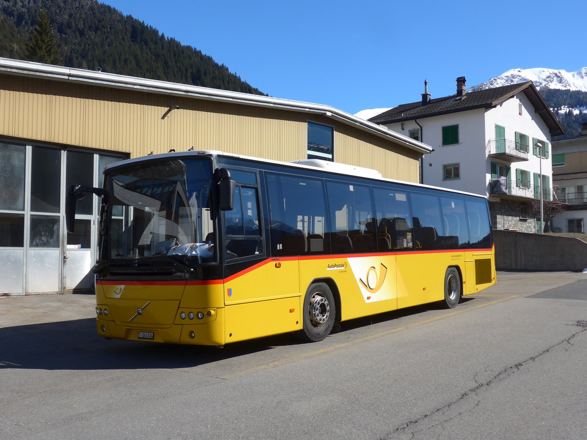 (202'537) - Marchetti, Airolo - TI 241'034 - Volvo am 19. M�rz 2019 in Airolo, Garage
