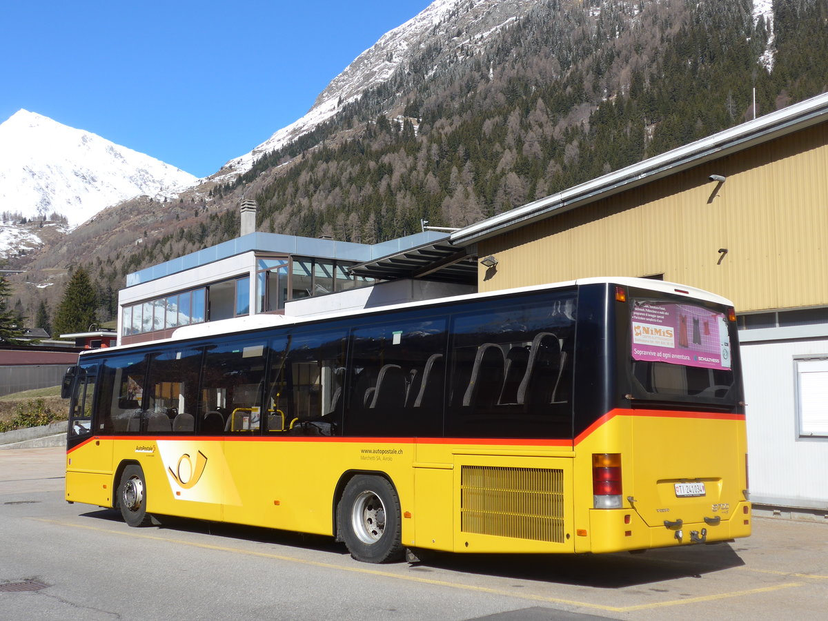 (202'538) - Marchetti, Airolo - TI 241'034 - Volvo am 19. M�rz 2019 in Airolo, Garage