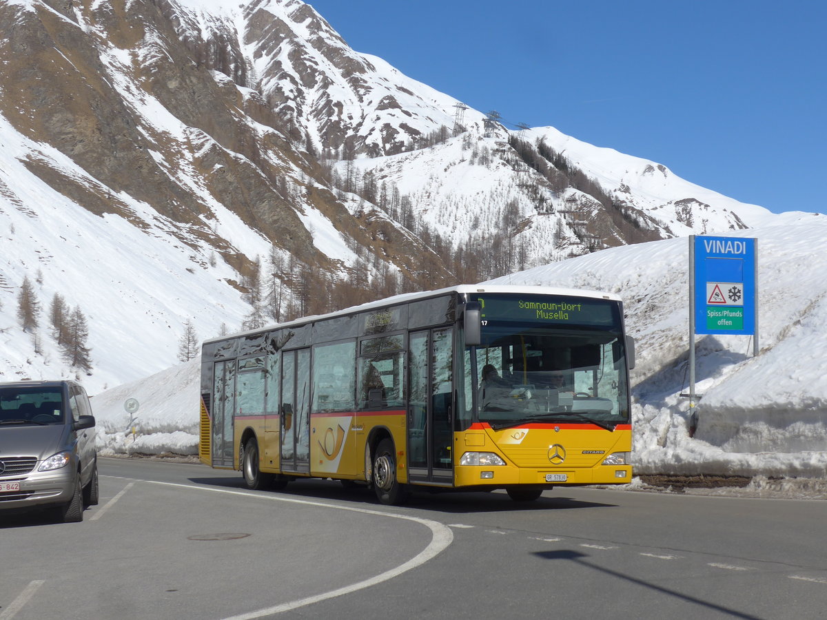 (202'628) - Jenal, Samnaun - GR 57'830 - Mercedes (ex PostAuto Nordschweiz) am 20. M�rz 2019 in Samnaun, Riva