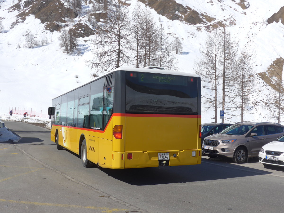 (202'629) - Jenal, Samnaun - GR 57'830 - Mercedes (ex PostAuto Nordschweiz) am 20. M�rz 2019 in Samnaun, Riva