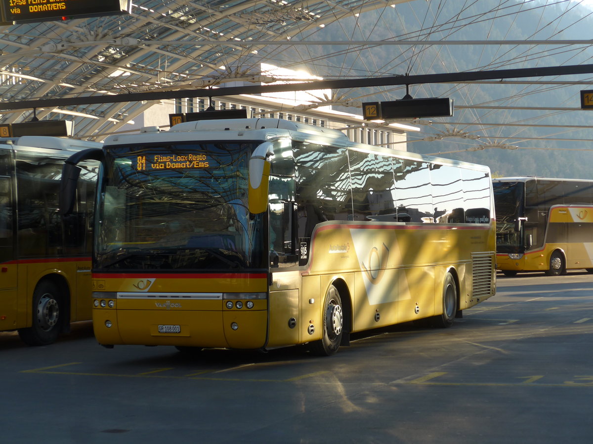 (202'656) - TpM, Mesocco - Nr. 1/GR 108'001 - Van Hool (ex Pacciarelli, Grono) am 20. M�rz 2019 in Chur, Postautostation
