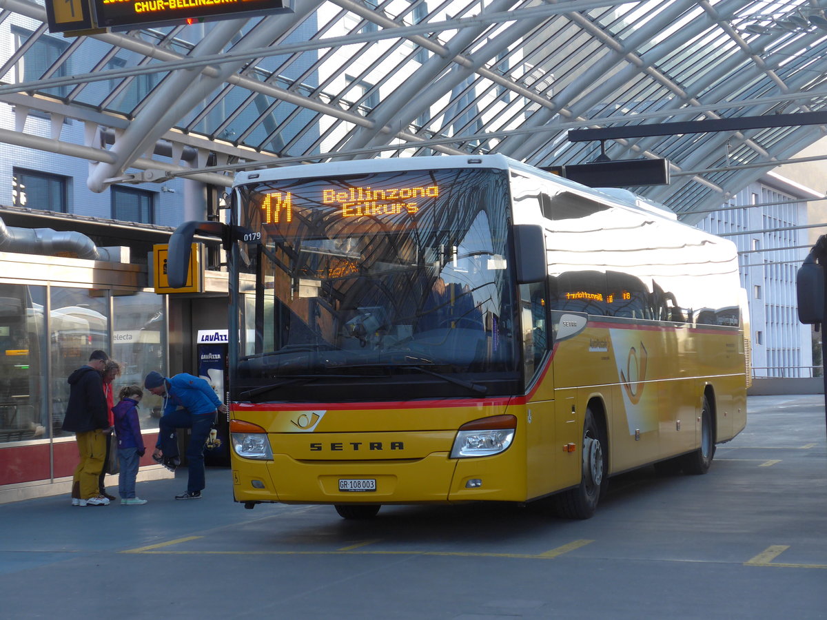 (202'662) - TpM, Mesocco - Nr. 3/GR 108'003 - Setra am 20. M�rz 2019 in Chur, Postautostation
