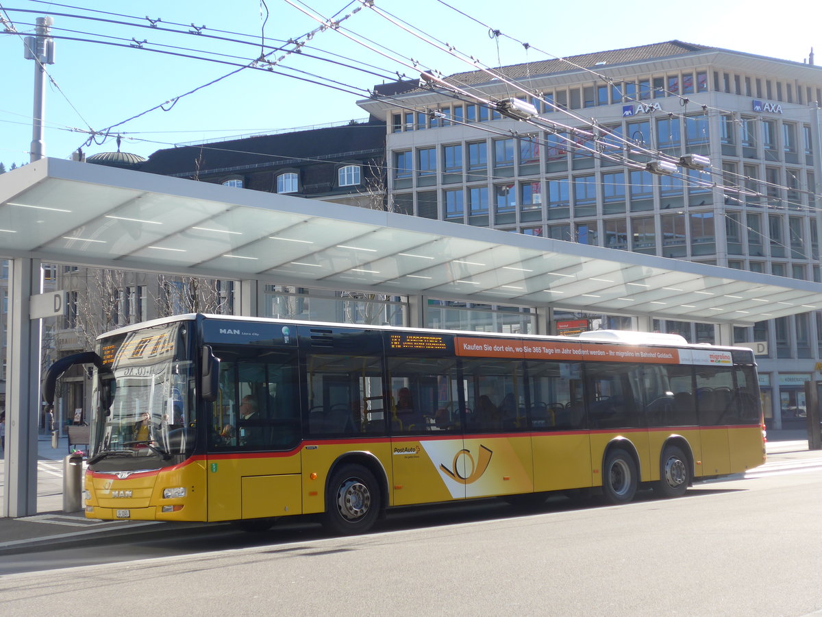 (202'750) - Schwizer, Goldach - SG 2245 - MAN am 21. M�rz 2019 beim Bahnhof St. Gallen