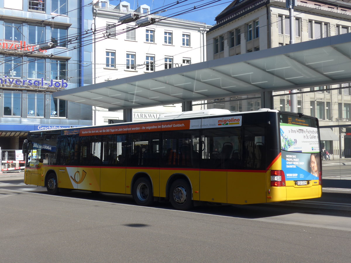 (202'751) - Schwizer, Goldach - SG 2245 - MAN am 21. M�rz 2019 beim Bahnhof St. Gallen