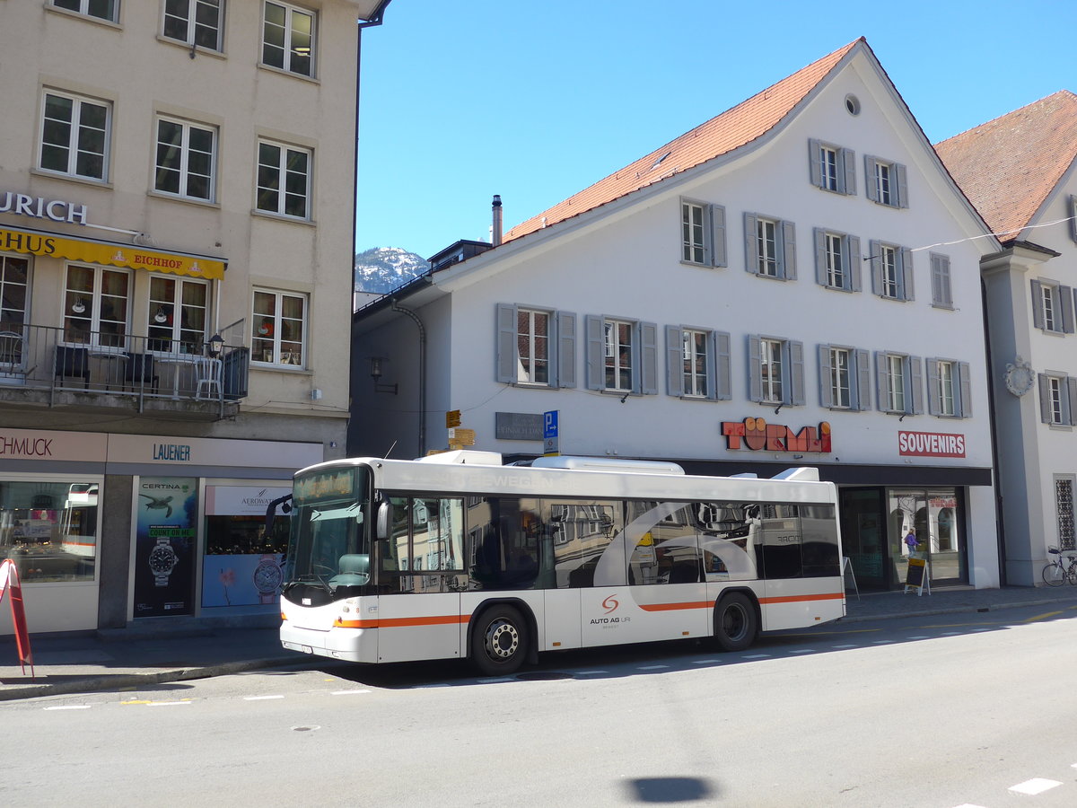 (202'808) - AAGU Altdorf - Nr. 8/UR 9058 - Scania/Hess am 22. M�rz 2019 in Altdorf, Telldenkmal